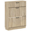 Sko skab HOORN 78 x 24 x 100 cm Konstrueret træ Sonoma-eg