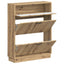 Sko skab HOORN 78 x 24 x 100 cm Konstrueret træ Artisan-eg