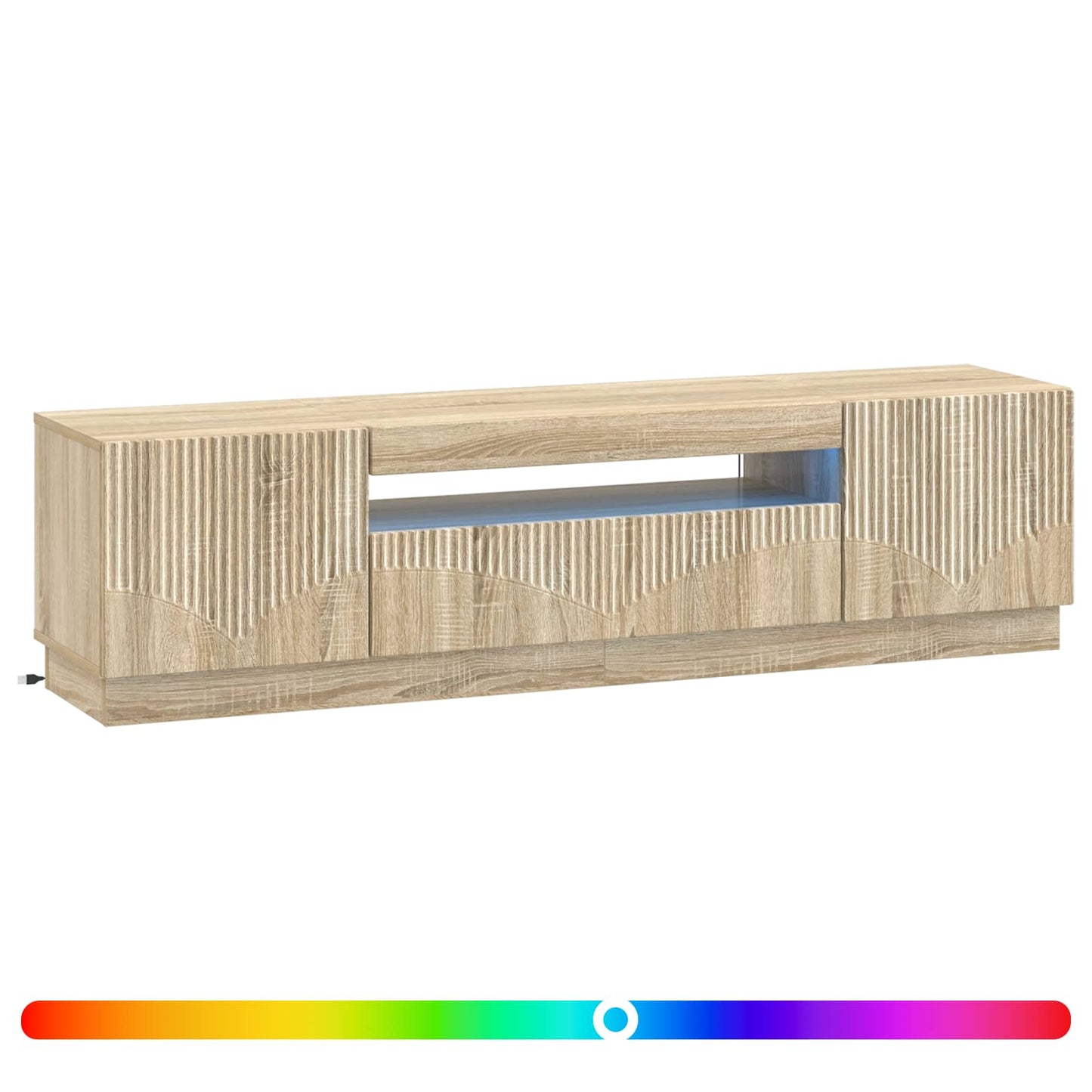 LED TV-skab Sonoma-eg Konstrueret træ