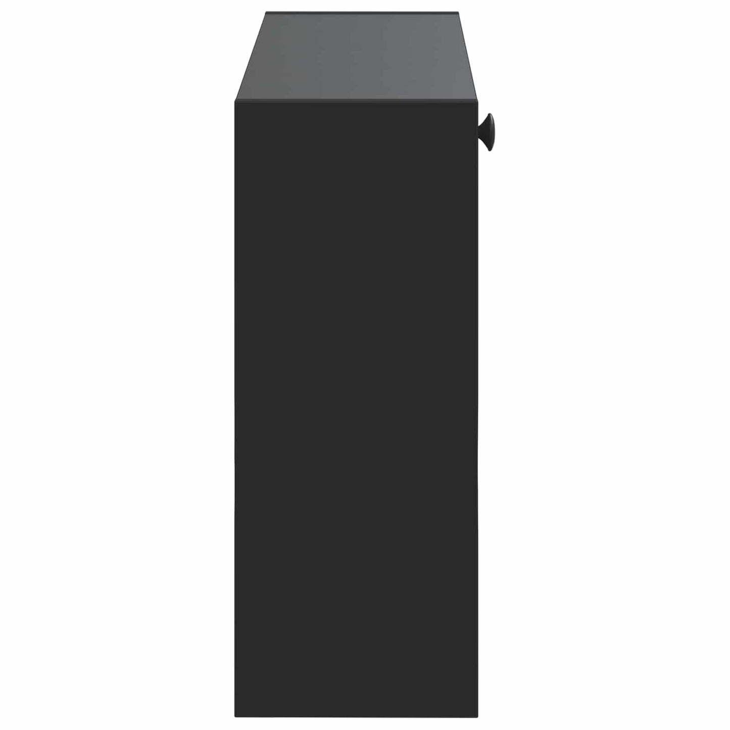 Vægmonteret Skoskab BREDA 71 x 17 x 43 cm Konstrueret træ Sort