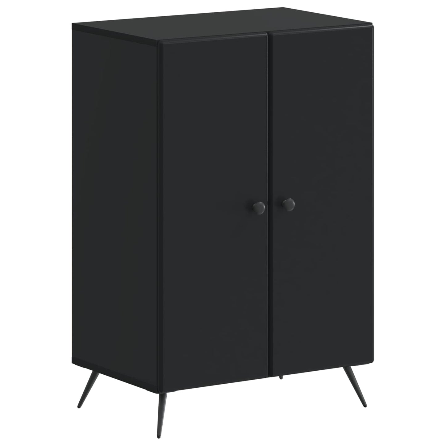 Sko skab BREDA 59,5 x 39,5 x 90 cm Konstrueret træ Sort