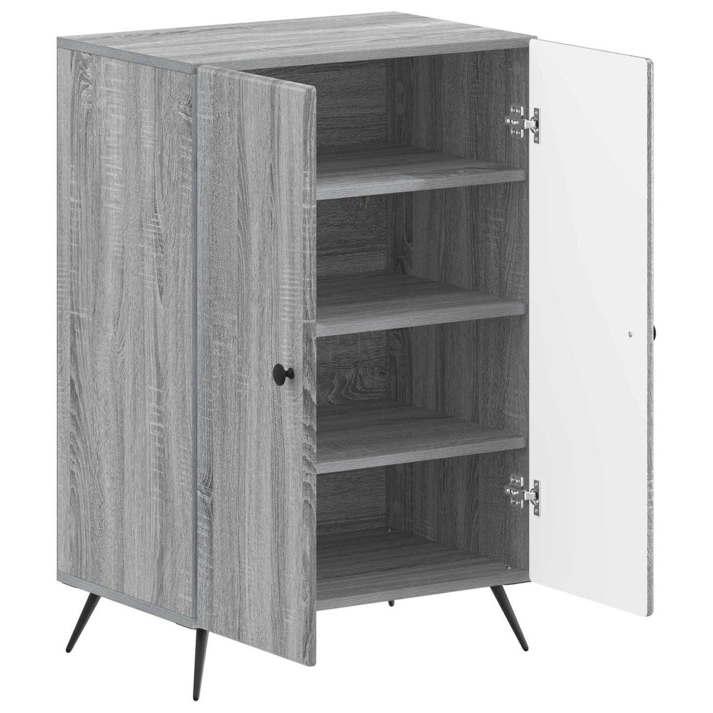 Sko skab BREDA 59,5 x 39,5 x 90 cm Konstrueret træ Grå Sonoma