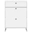 Sko skab BREDA 78 x 24 x 103 cm Konstrueret træ Hvid
