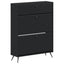 Sko skab BREDA 78 x 24 x 103 cm Konstrueret træ Sort