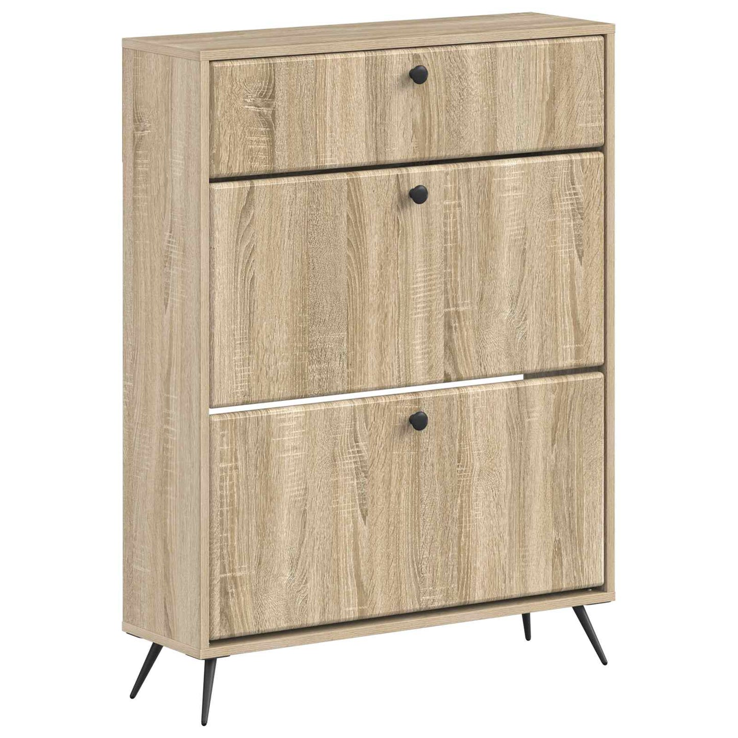 Sko skab BREDA 78 x 24 x 103 cm Konstrueret træ Sonoma-eg
