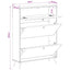 Sko skab BREDA 78 x 24 x 103 cm Konstrueret træ Sonoma-eg
