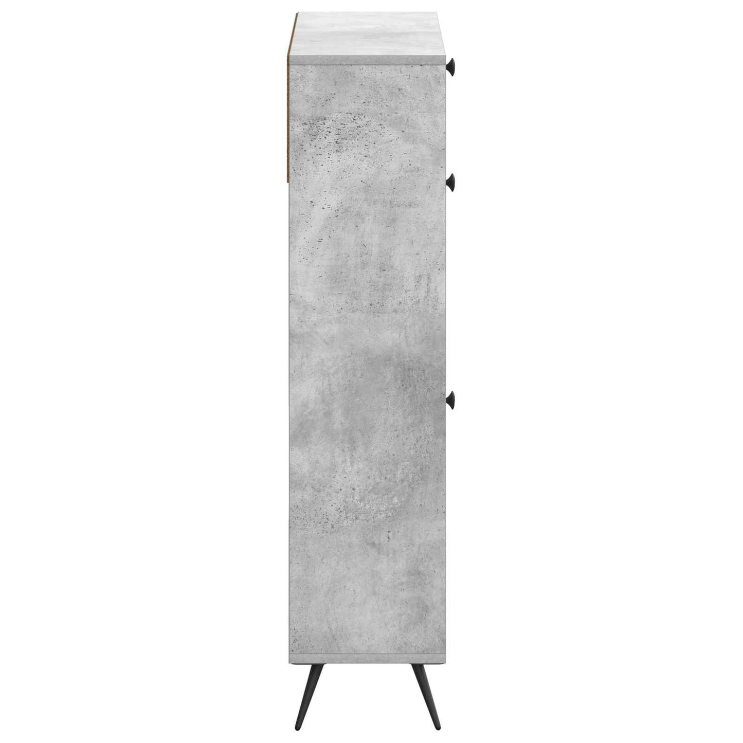 Sko skab BREDA 78 x 24 x 103 cm Konstrueret træ Betongrå