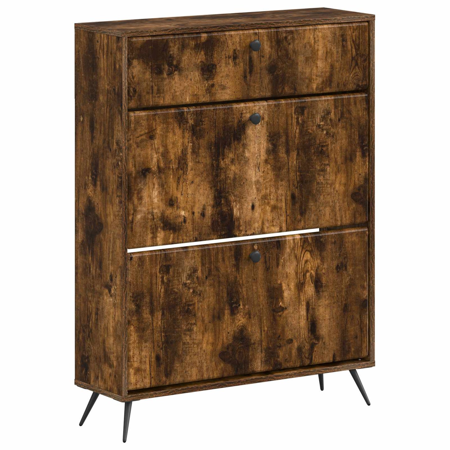 Sko skab BREDA 78 x 24 x 103 cm Konstrueret træ Røget eg