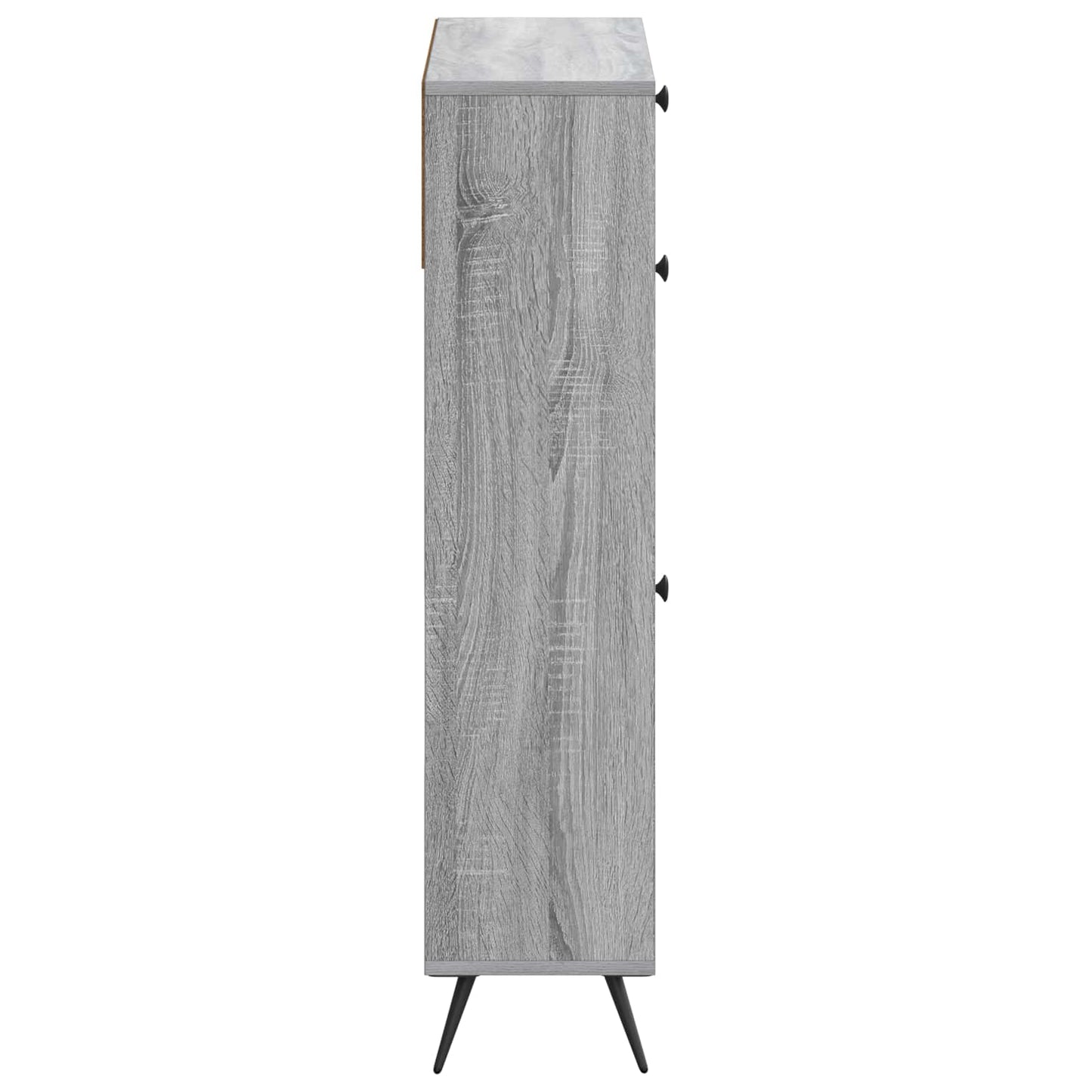Sko skab BREDA 78 x 24 x 103 cm Konstrueret træ Grå Sonoma