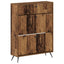 Sko skab BREDA 78 x 24 x 103 cm Konstrueret træ Gammelt træ