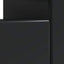 LED TV-skab Sort Konstrueret træ