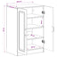 Sko skab UTRECHT 59,5 x 39,5 x 87 cm Konstrueret træ Artisan-eg