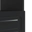 LED TV-skab Sort Konstrueret træ