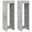 Planteholder 2 pcs BetonGrå 30 x 30 x 100 cm Konstrueret træ