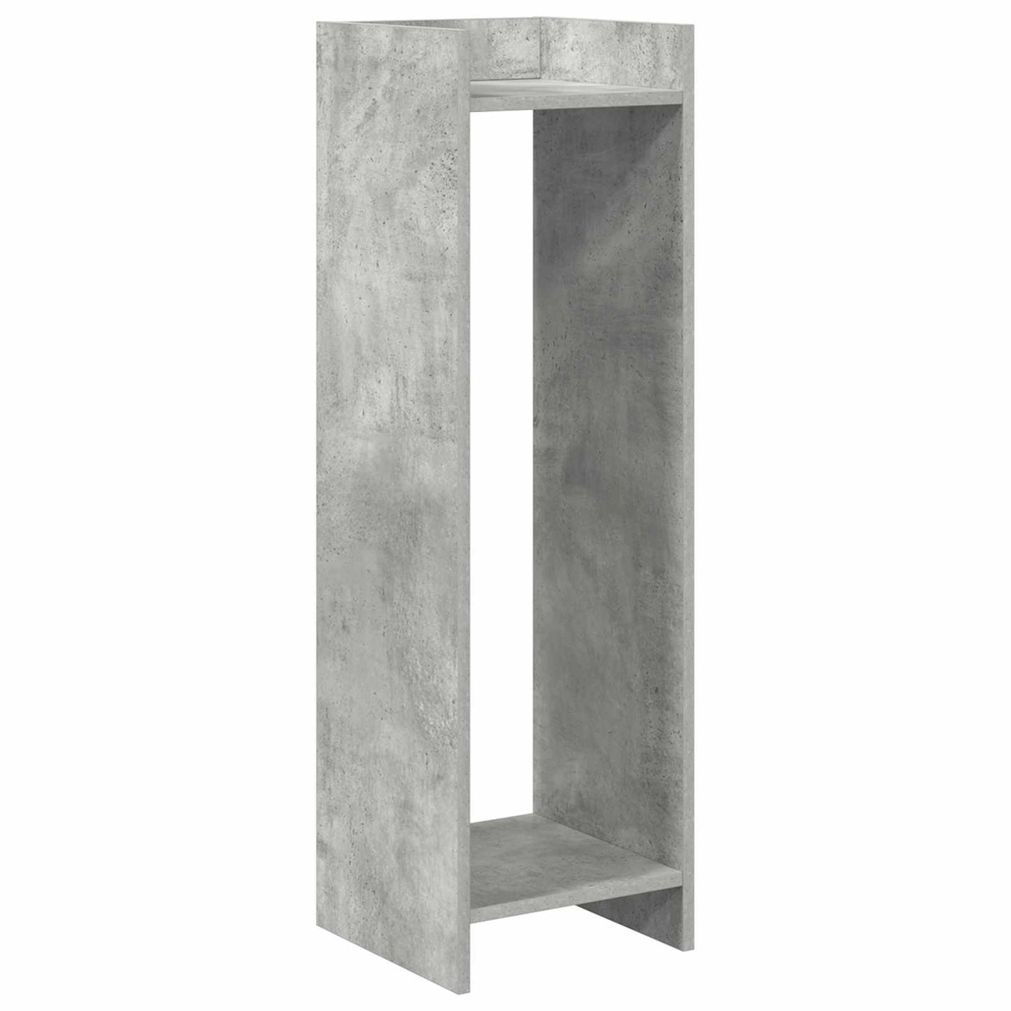 Planteholder 2 pcs BetonGrå 30 x 30 x 100 cm Konstrueret træ