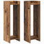 Planteholder 2 pcs Gammelt træ 30 x 30 x 100 cm Konstrueret træ