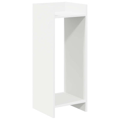 Planteholder med hylde Hvid 30 x 30 x 80 cm Konstrueret træ