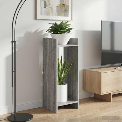 Planteholder Grå Sonoma 30 x 30 x 80 cm Konstrueret træ
