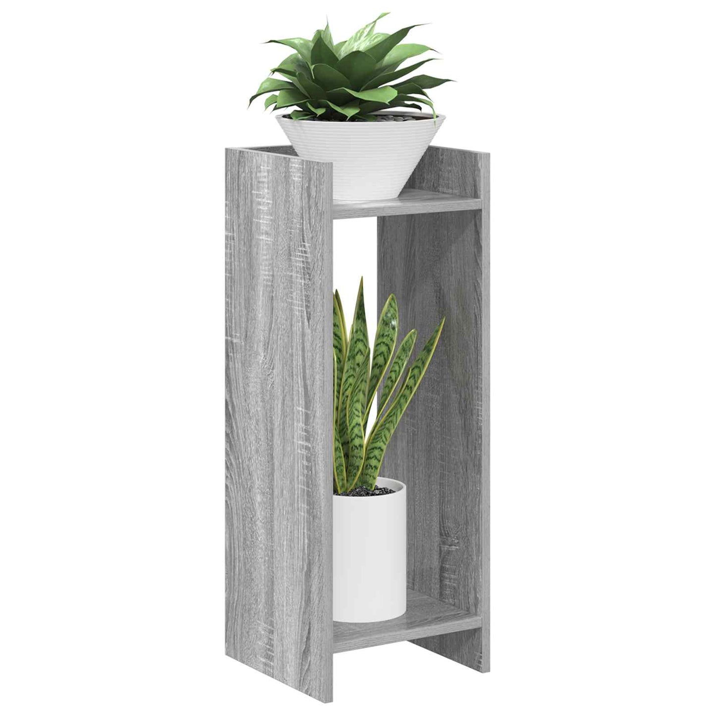 Planteholder Grå Sonoma 30 x 30 x 80 cm Konstrueret træ