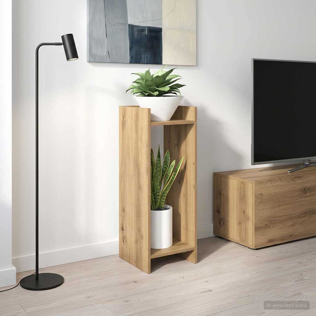 Planteholder Artisan Eg 30 x 30 x 80 cm Konstrueret træ