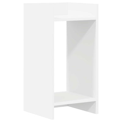Planteholder med hylde Hvid 30 x 30 x 60 cm Konstrueret træ