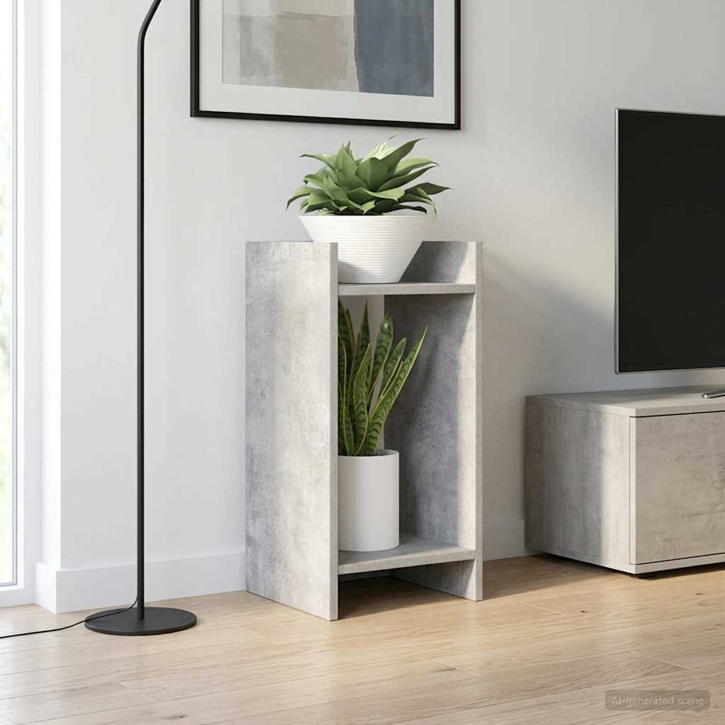 Planteholder 2 pcs BetonGrå 30 x 30 x 60 cm Konstrueret træ