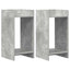 Planteholder 2 pcs BetonGrå 30 x 30 x 60 cm Konstrueret træ