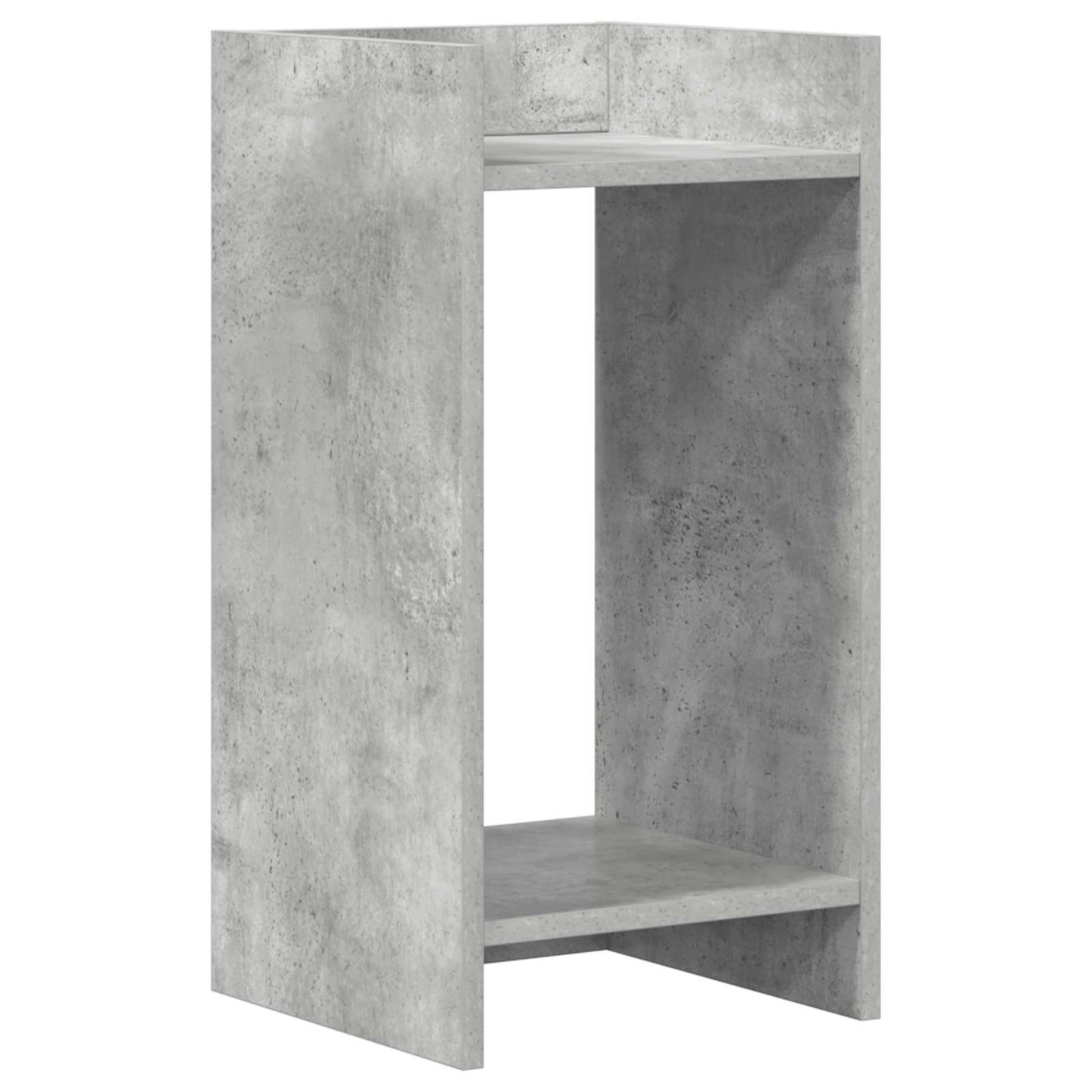 Planteholder 2 pcs BetonGrå 30 x 30 x 60 cm Konstrueret træ