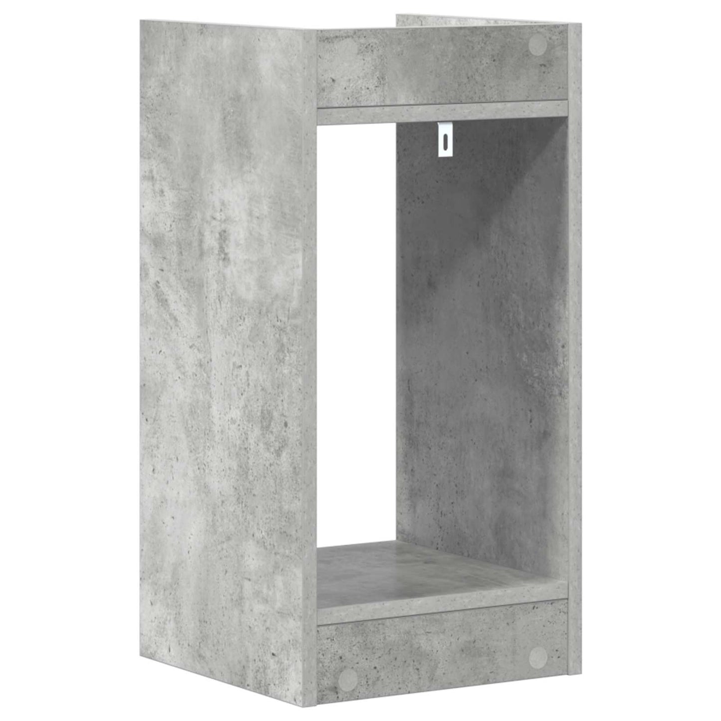 Planteholder 2 pcs BetonGrå 30 x 30 x 60 cm Konstrueret træ