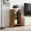 Planteholder Gammelt træ 30 x 30 x 60 cm Konstrueret træ