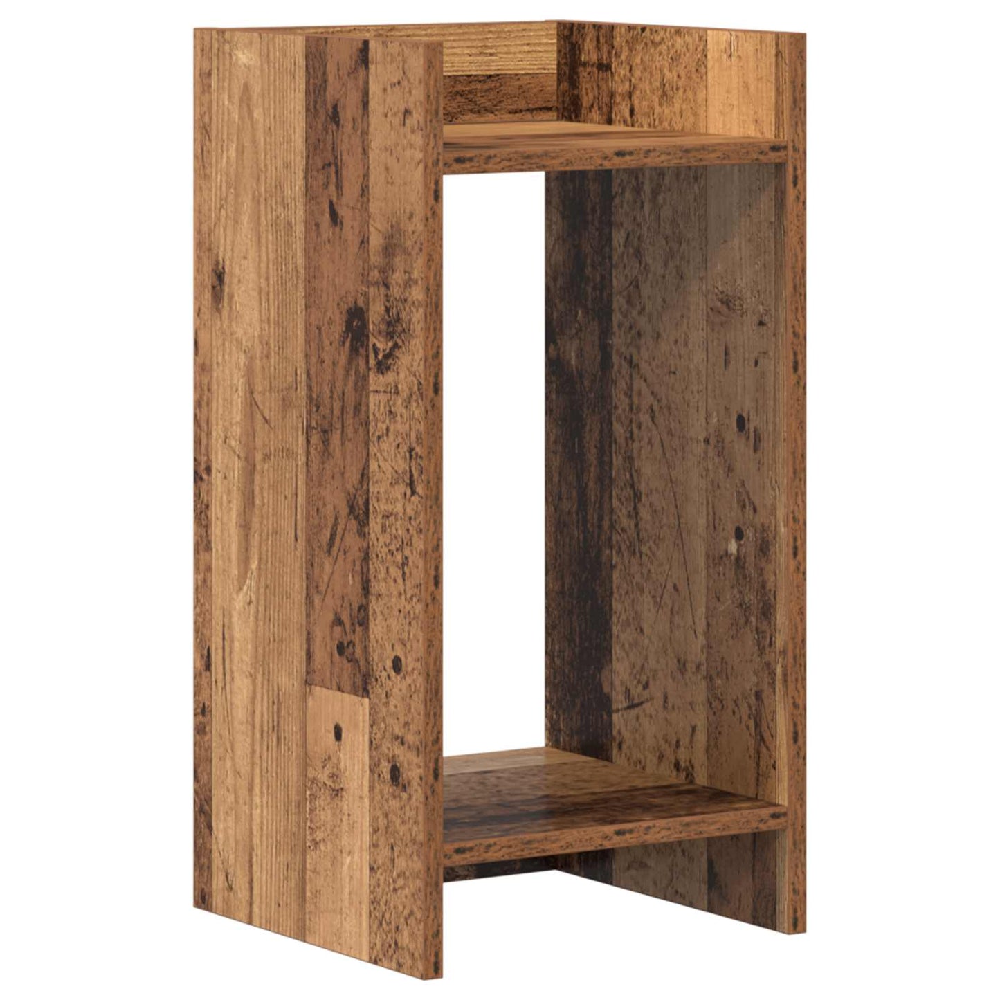 Planteholder Gammelt træ 30 x 30 x 60 cm Konstrueret træ