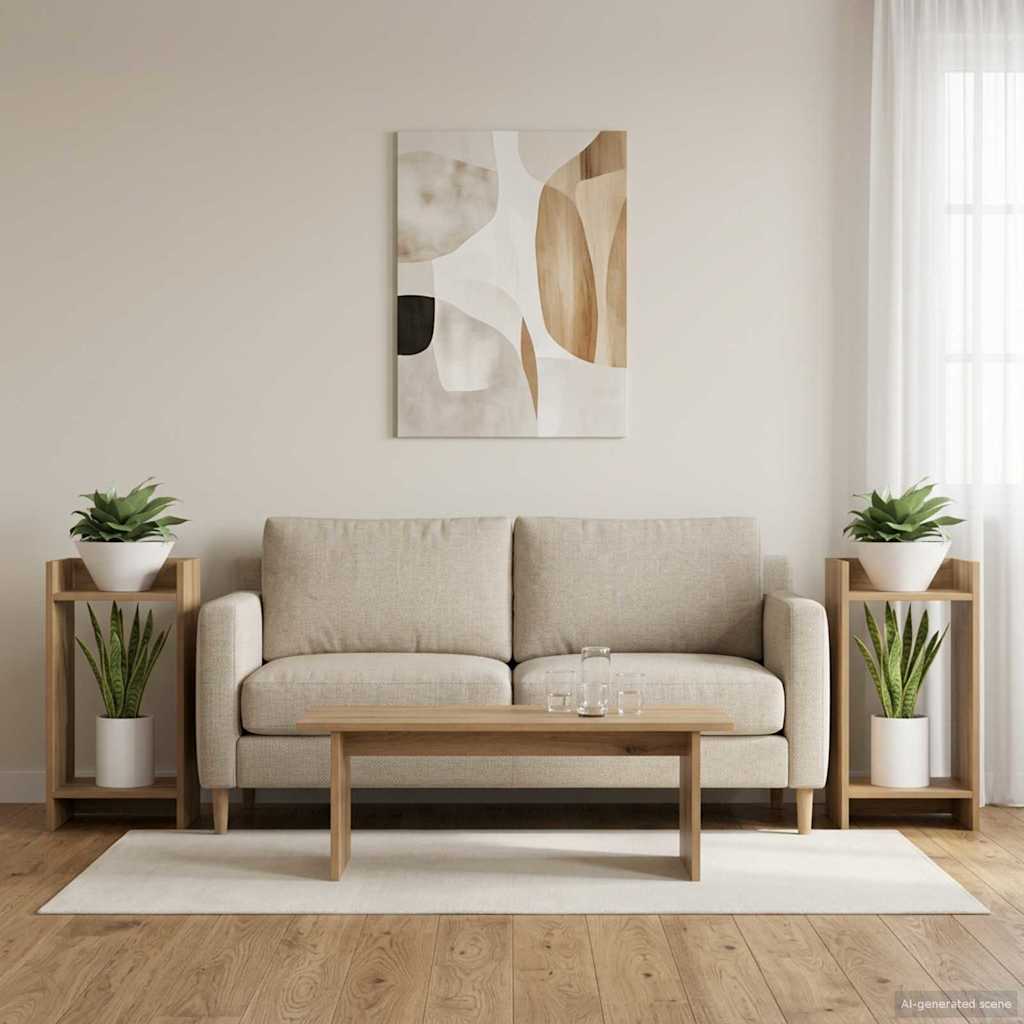 Planteholder 2 pcs Artisan Eg 30 x 30 x 60 cm Konstrueret træ