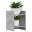 Planteholder med hylde BetonGrå 30 x 30 x 40 cm Konstrueret træ