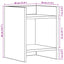Planteholder 2 stk. Gammelt træ 30 x 30 x 40 cm Konstrueret træ