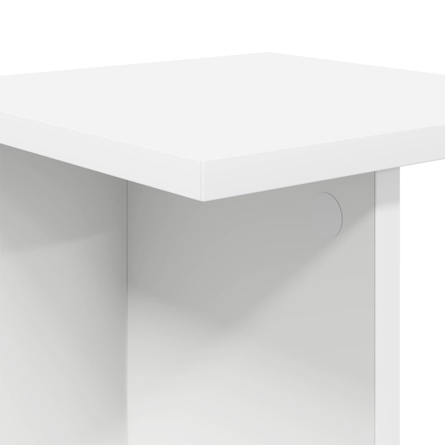 Planteholder 2 pcs Hvid 25 x 25,5 x 100,5 cm Konstrueret træ