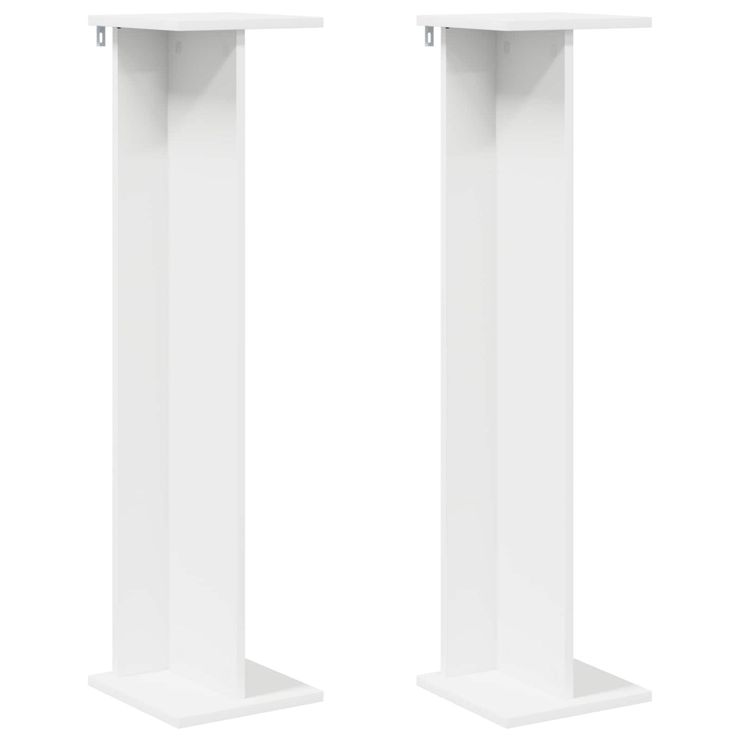 Planteholder 2 pcs Hvid 25 x 25,5 x 100,5 cm Konstrueret træ
