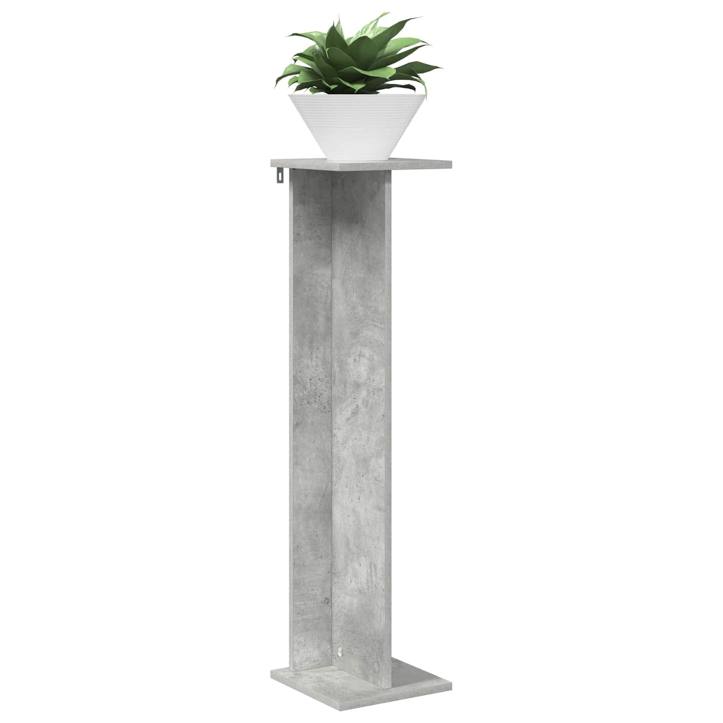 Planteholder BetonGrå 25 x 25,5 x 100,5 cm Konstrueret træ
