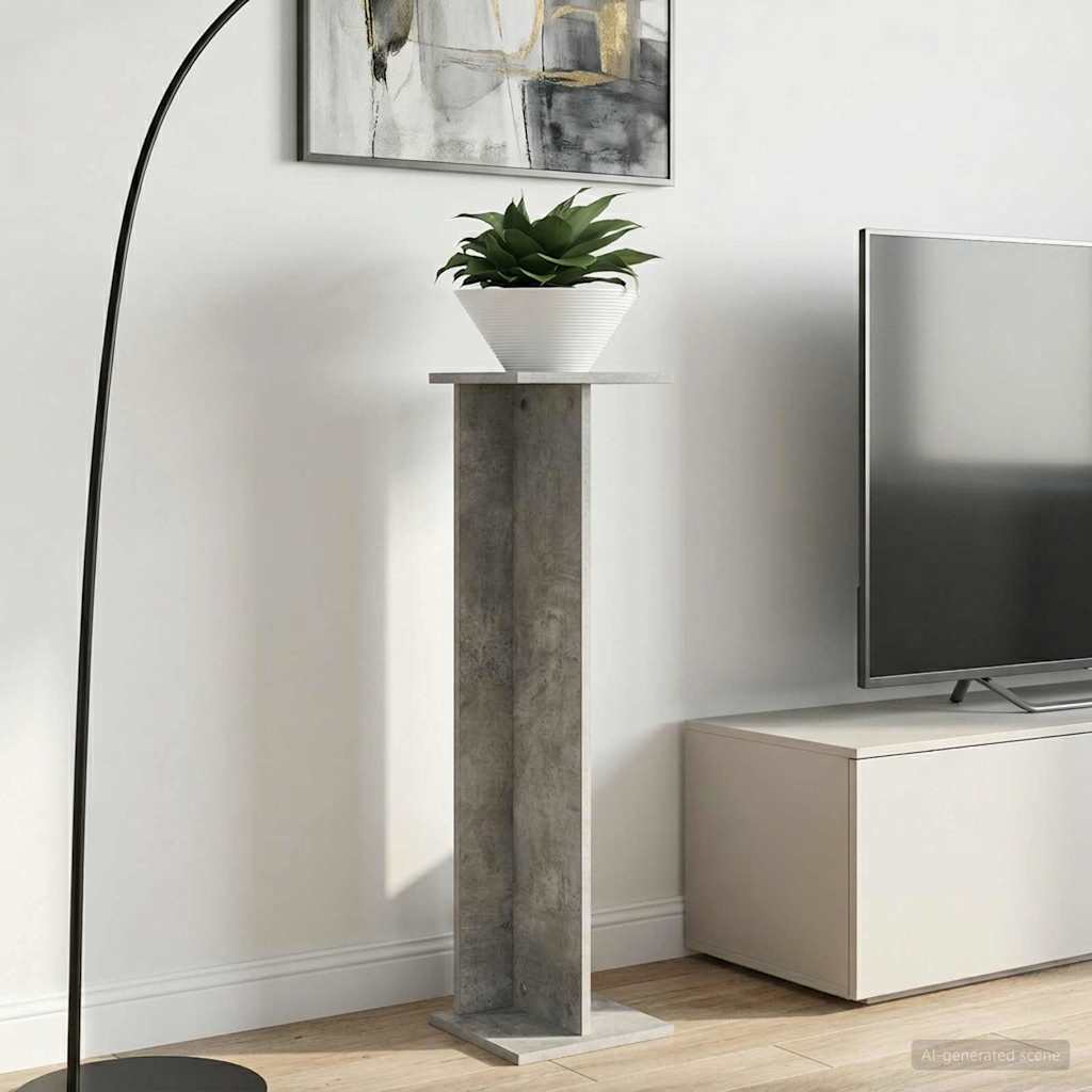 Planteholder 2 pcs BetonGrå 25 x 25,5 x 100,5 cm