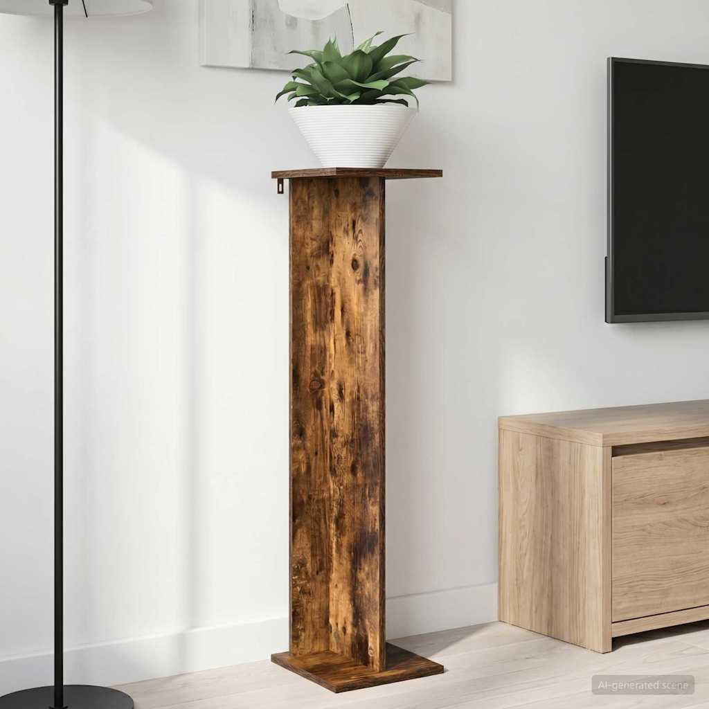 Planteholder 2 pcs Røget Eg 25 x 25,5 x 100,5 cm