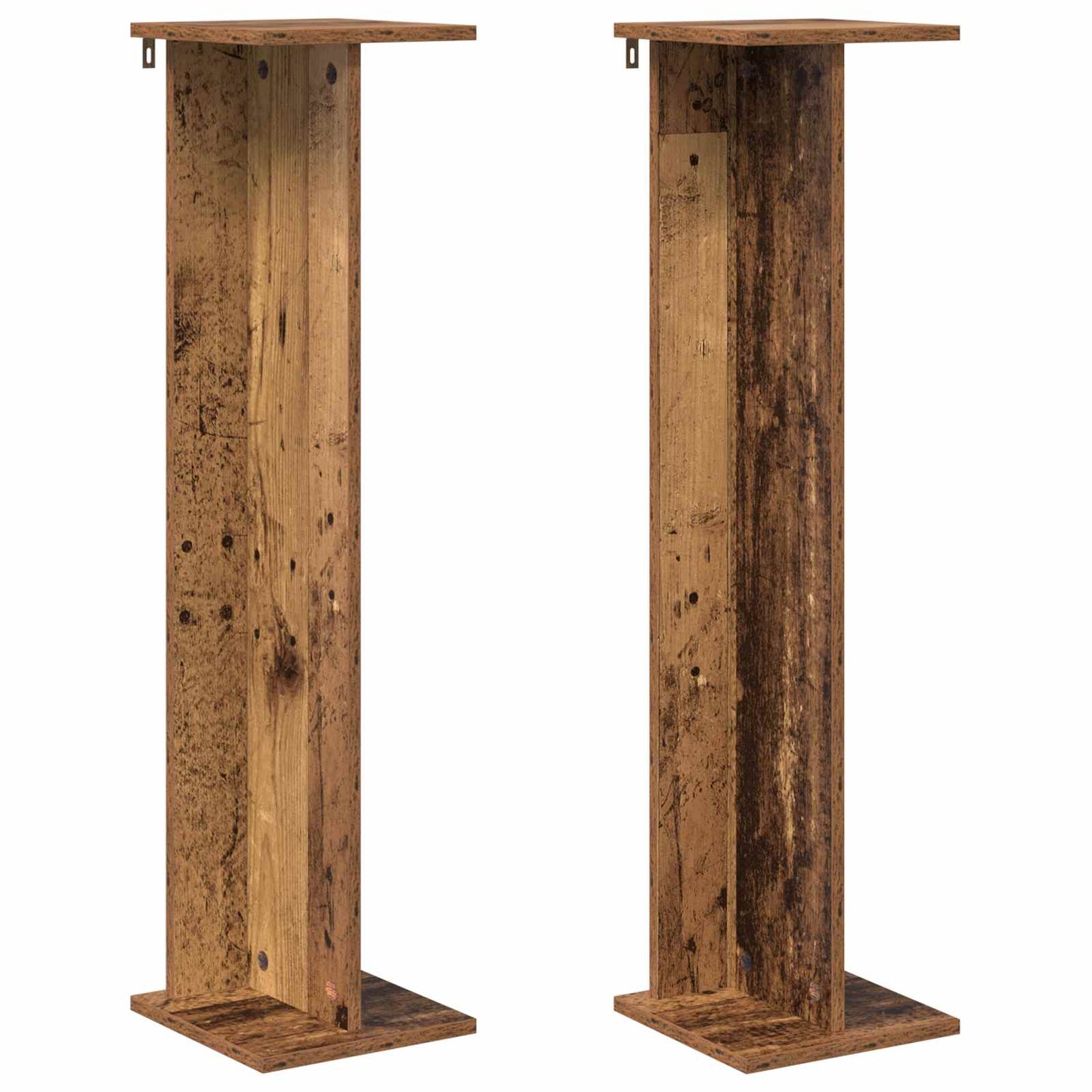 Planteholder 2 pcs Gammelt træ 25 x 25,5 x 100,5 cm