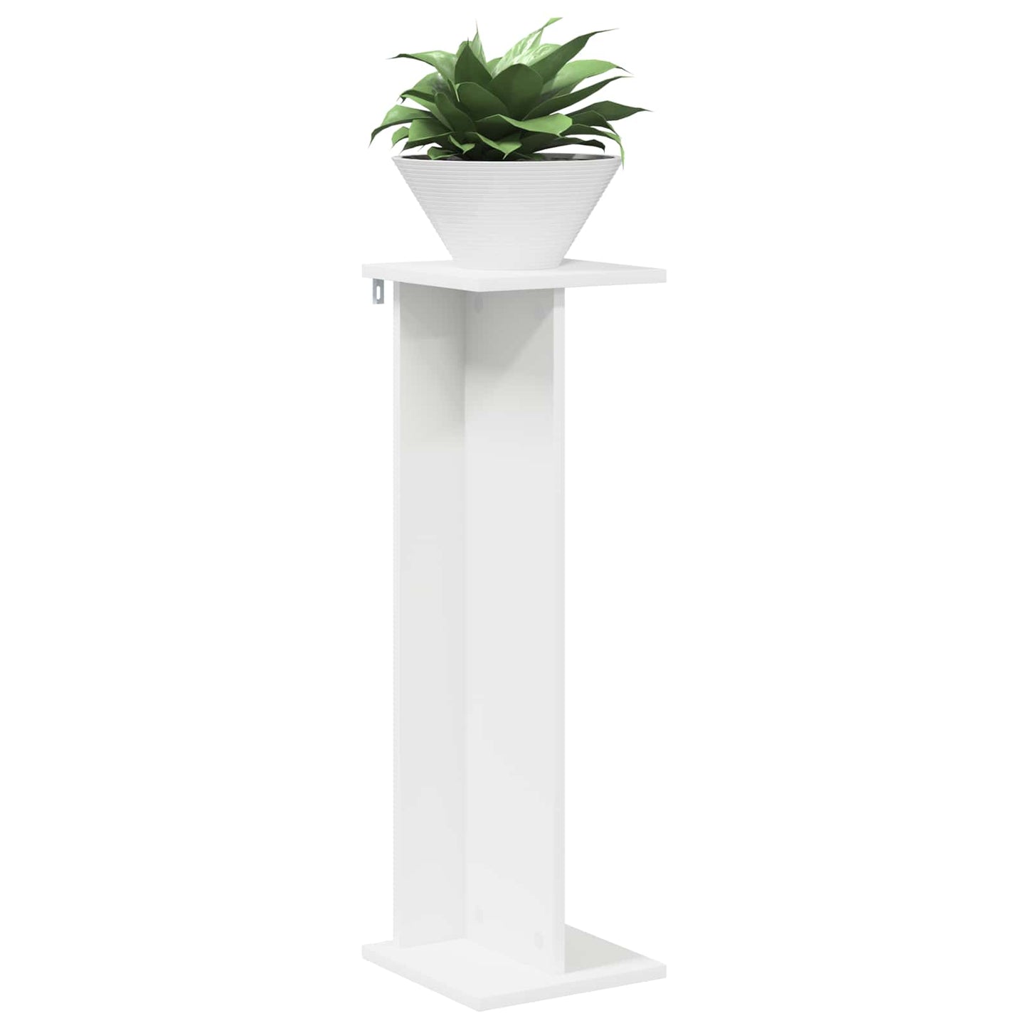 Planteholder 2 pcs Hvid 25 x 25,5 x 80,5 cm Konstrueret træ