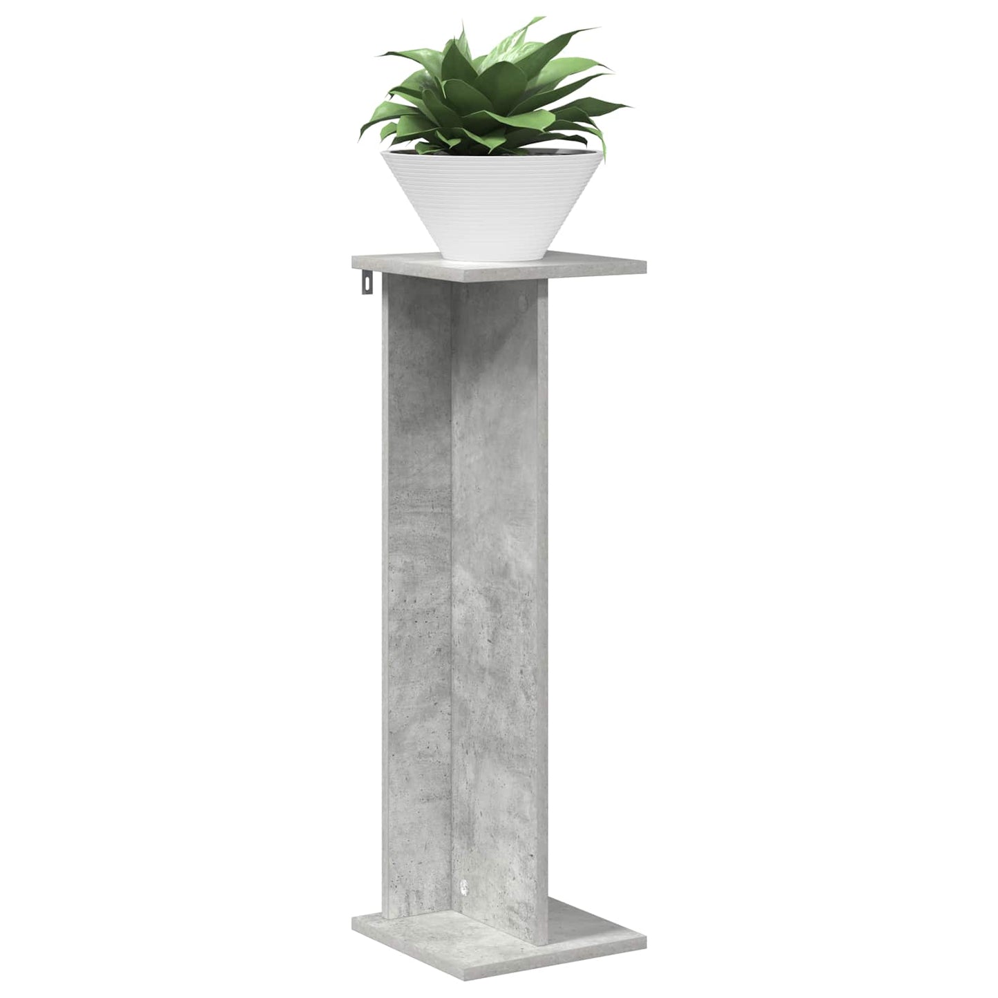 Planteholder 2 pcs BetonGrå 25 x 25,5 x 80,5 cm Konstrueret træ