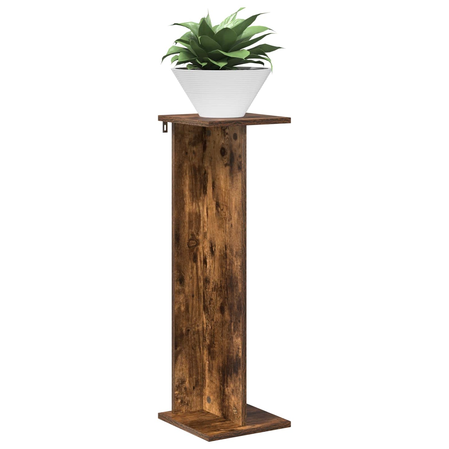 Planteholder 2 pcs Røget Eg 25 x 25,5 x 80,5 cm Konstrueret træ