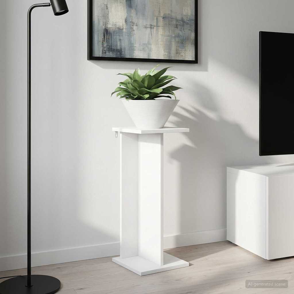 Planteholder Hvid 25 x 25,5 x 60,5 cm Konstrueret træ