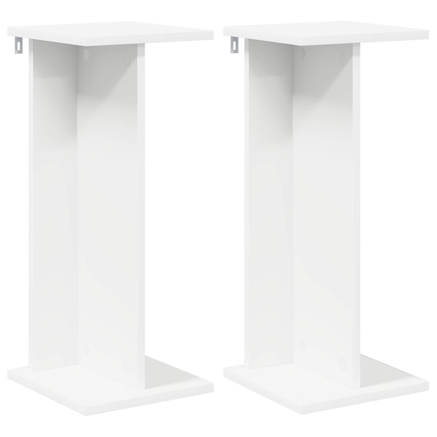 Planteholder 2 pcs Hvid 25 x 25,5 x 60,5 cm Konstrueret træ