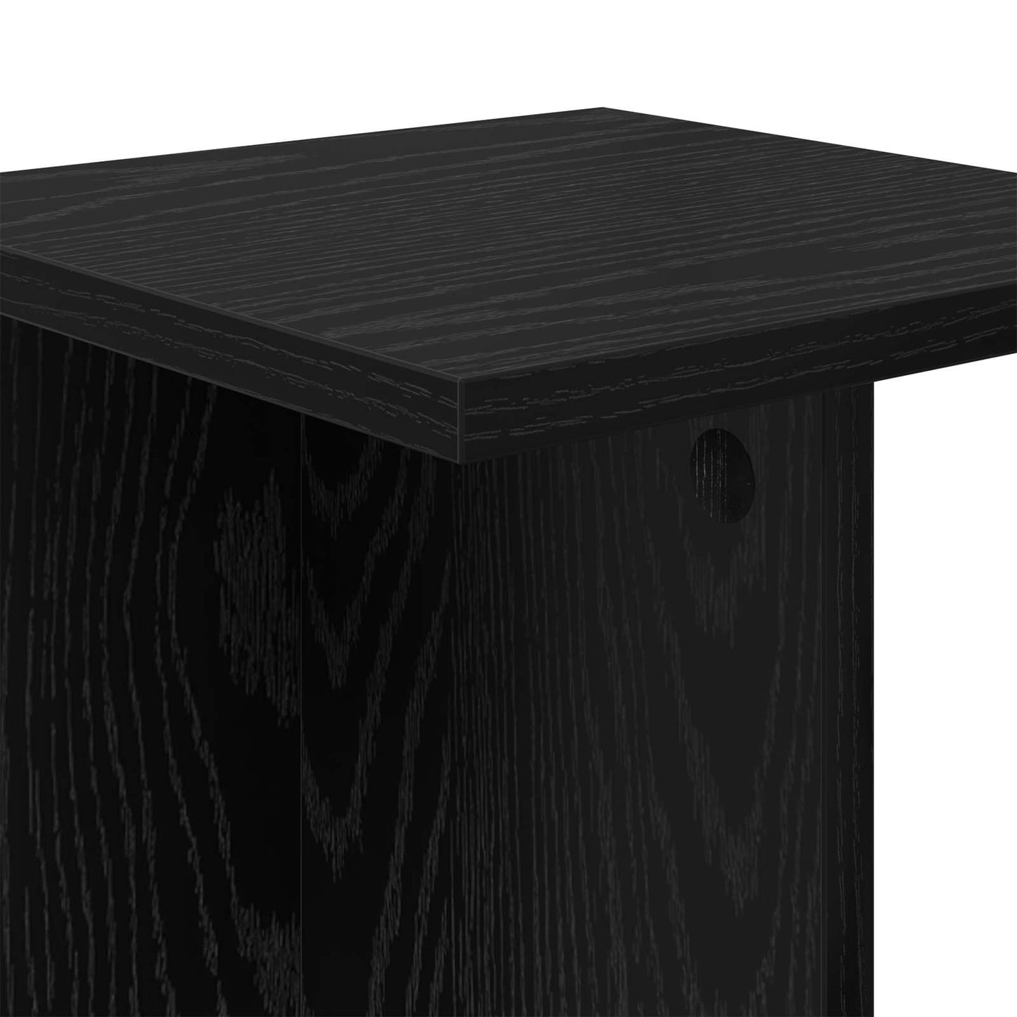 Planteholder 2 pcs Sort Eg 25 x 25,5 x 60,5 cm Konstrueret træ
