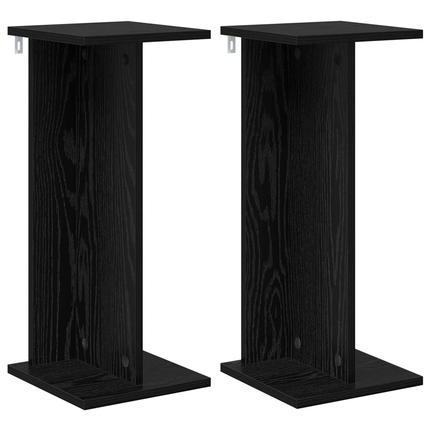 Planteholder 2 pcs Sort Eg 25 x 25,5 x 60,5 cm Konstrueret træ