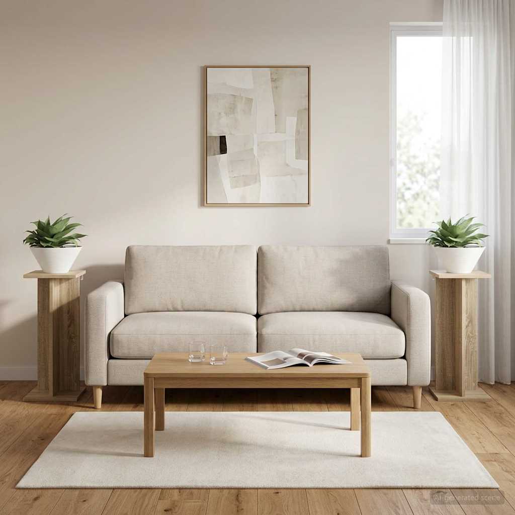 Planteholder 2 pcs Sonoma eg 25 x 25,5 x 60,5 cm billede
