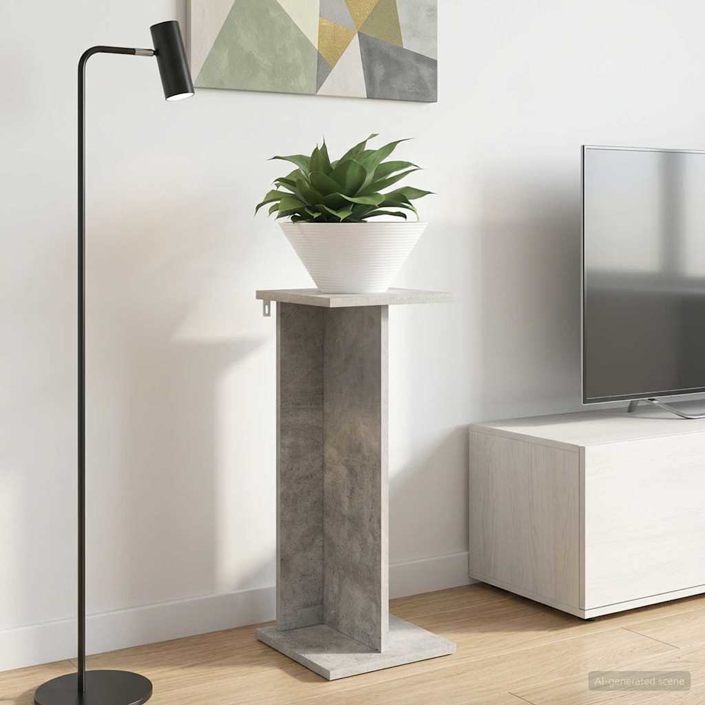 Planteholder BetonGrå 25 x 25,5 x 60,5 cm Konstrueret træ