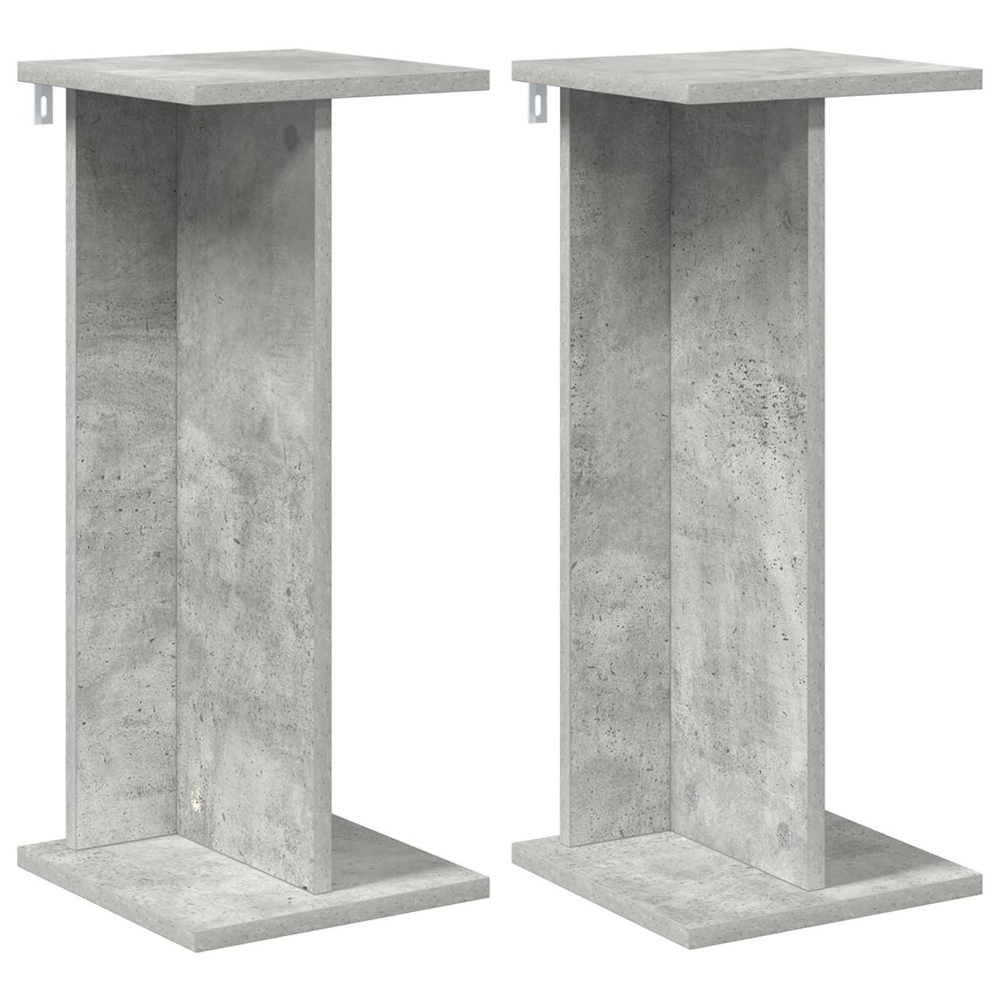 Planteholder 2 pcs BetonGrå 25 x 25,5 x 60,5 cm Konstrueret træ